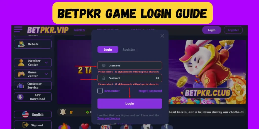 betpkr login