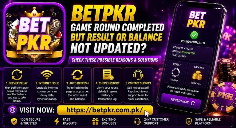 BetPKR Game Round Completed